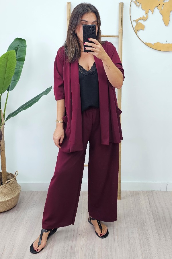 Conjunto Elena Burdeos