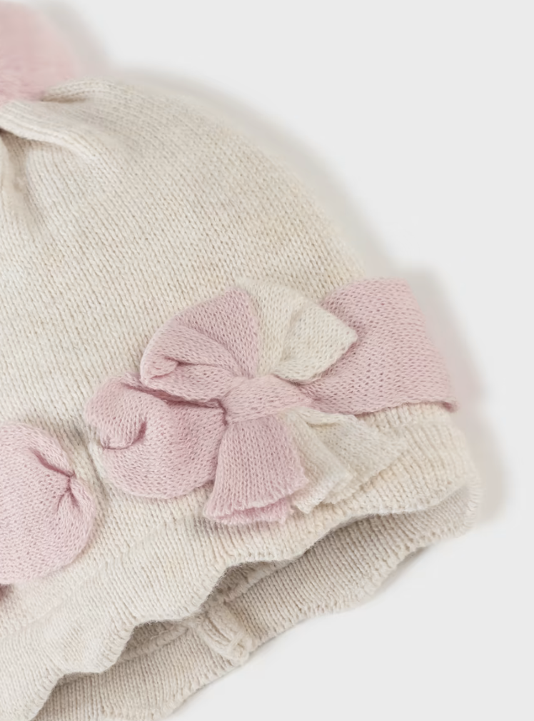 GORRO TRICOT RECIEN NACIDO