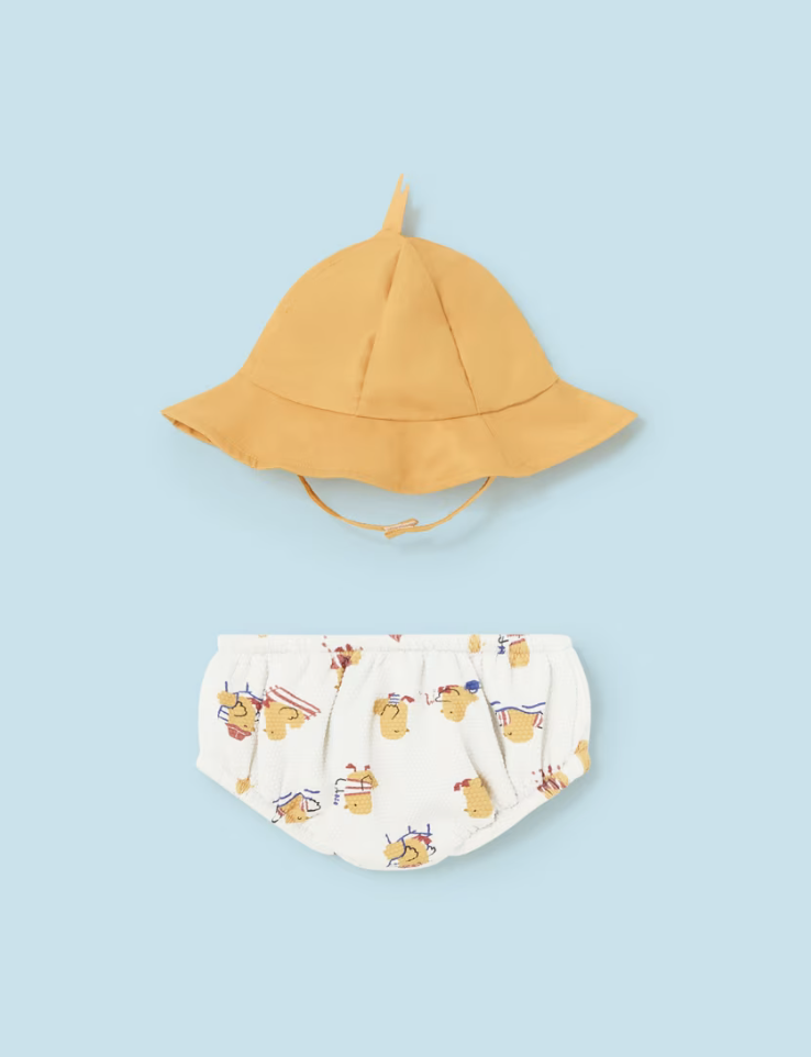 CONJUNTO BAÑADOR/GORRO