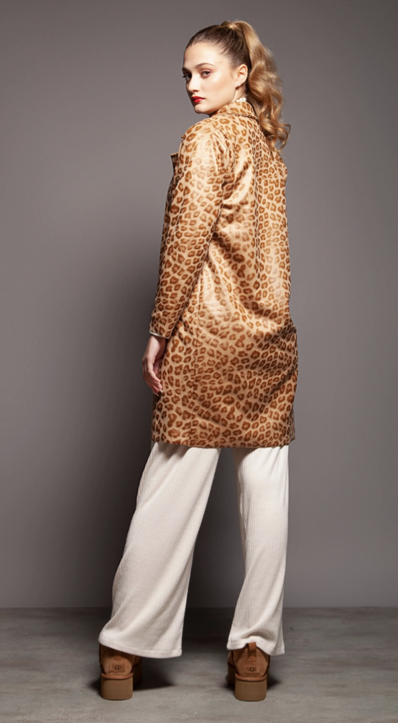 CHAQUETA POLIPIEL ANIMAL PRINT