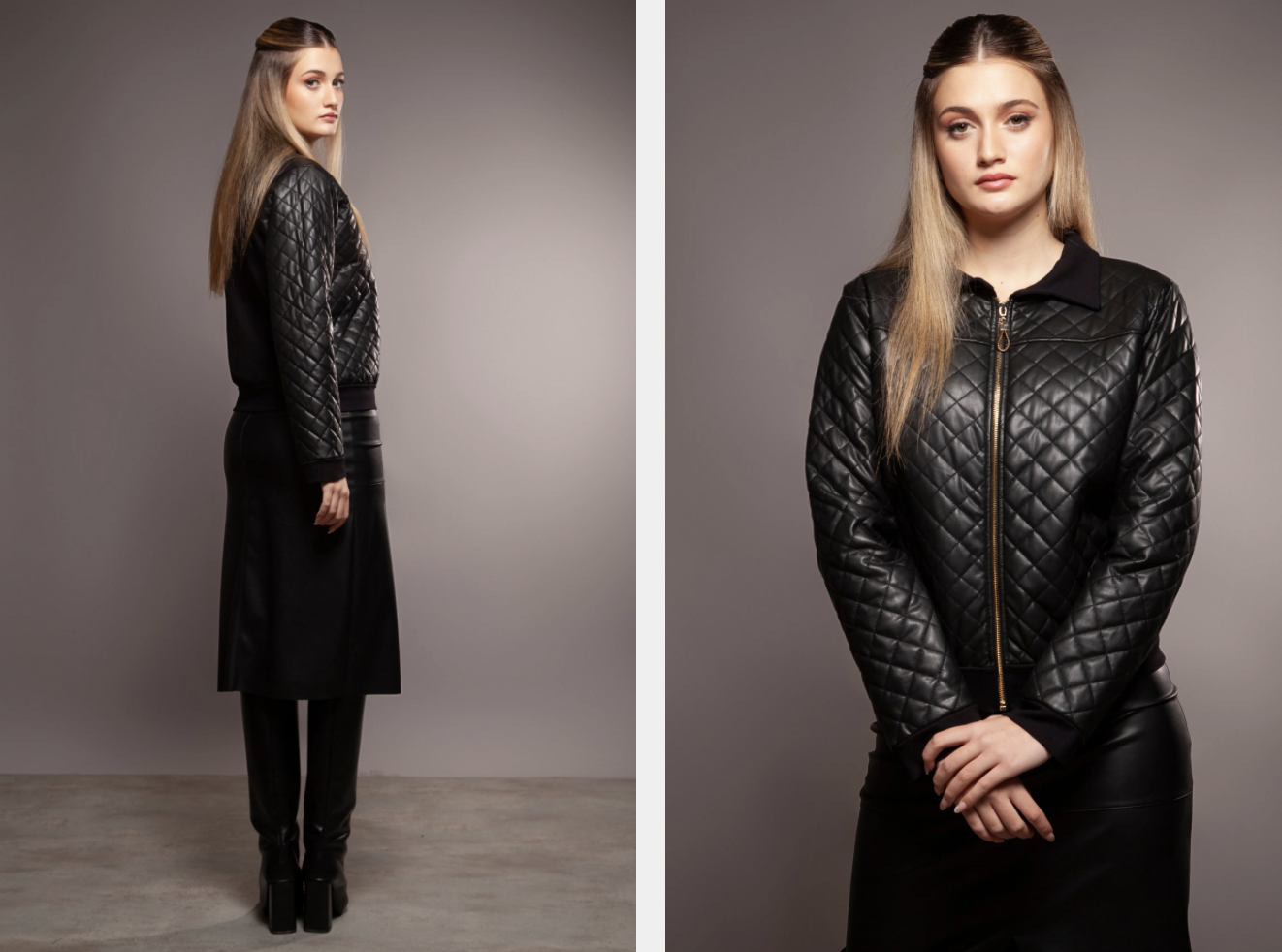 CHAQUETA NEGRA POLIPIEL