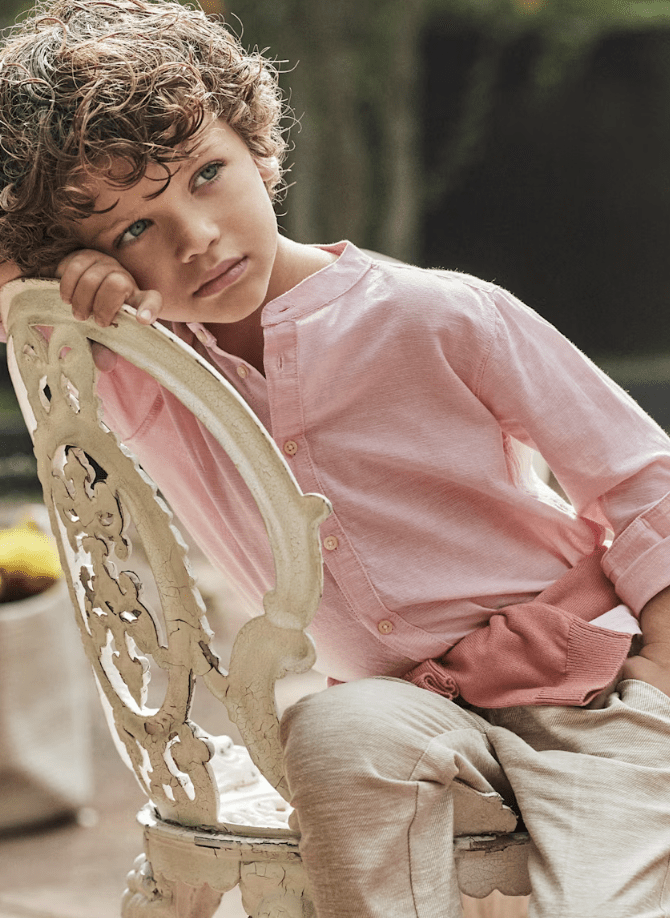 CAMISA CUELLO MAO CON LINO