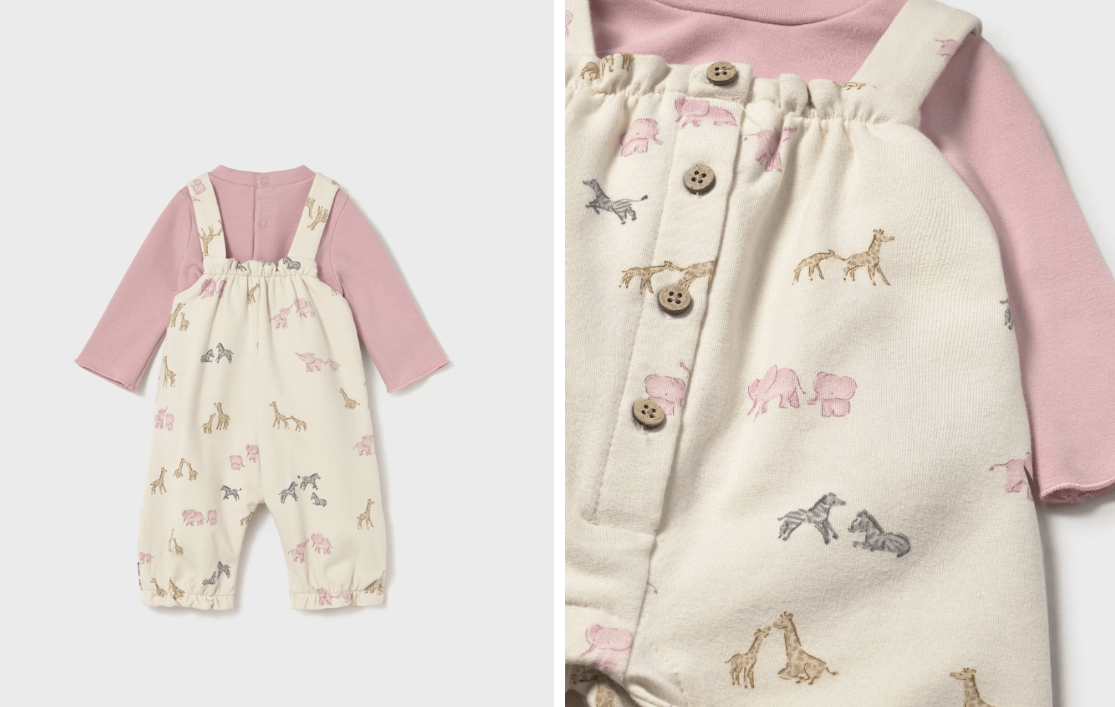 CONJUNTO PETO Y CAMISETA RECIÉN NACIDA