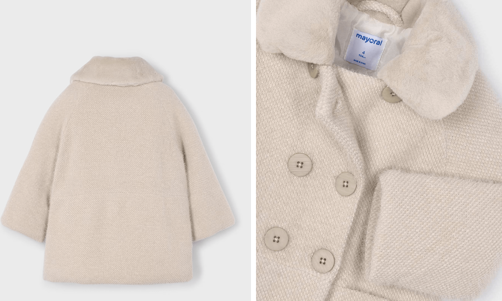 ABRIGO PELO NIÑA