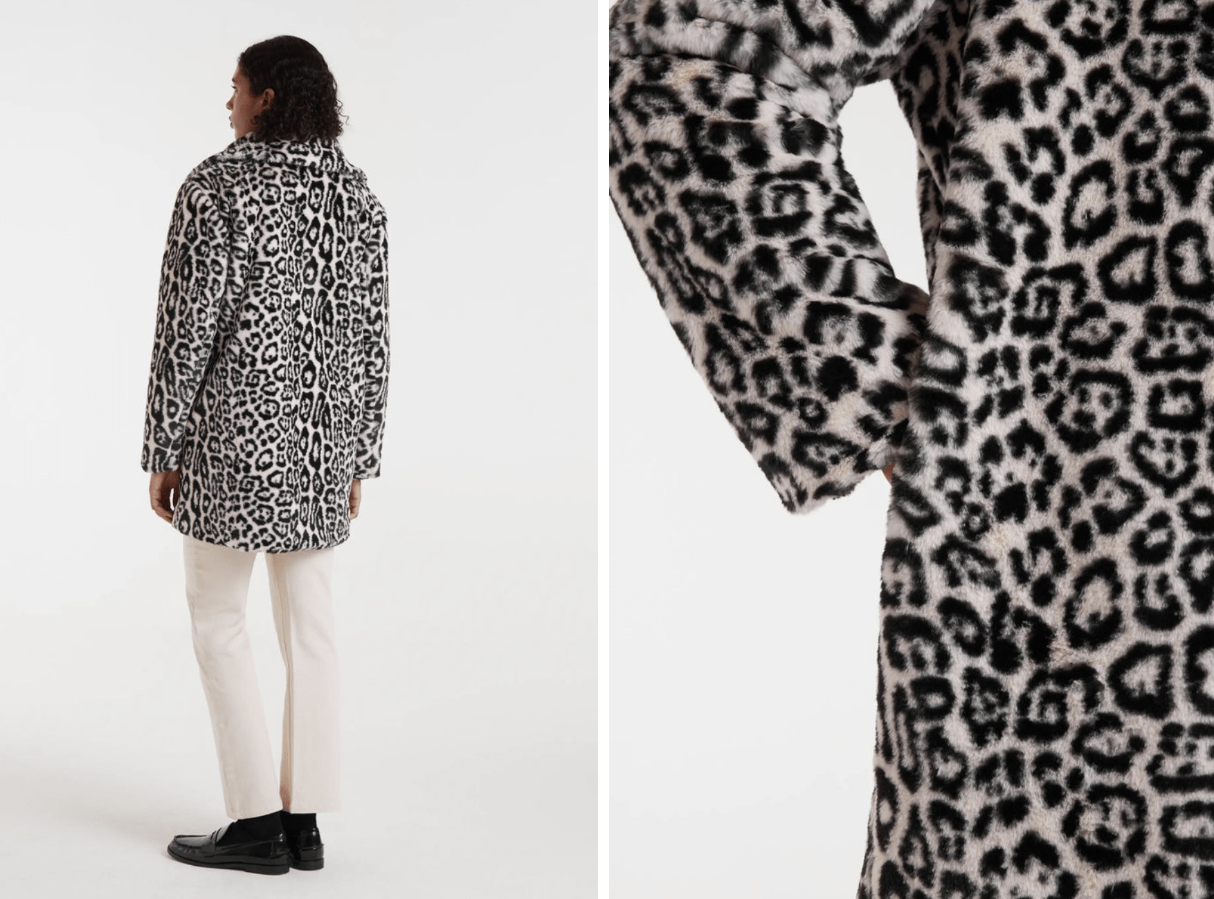 ABRIGO PELO ANIMAL PRINT