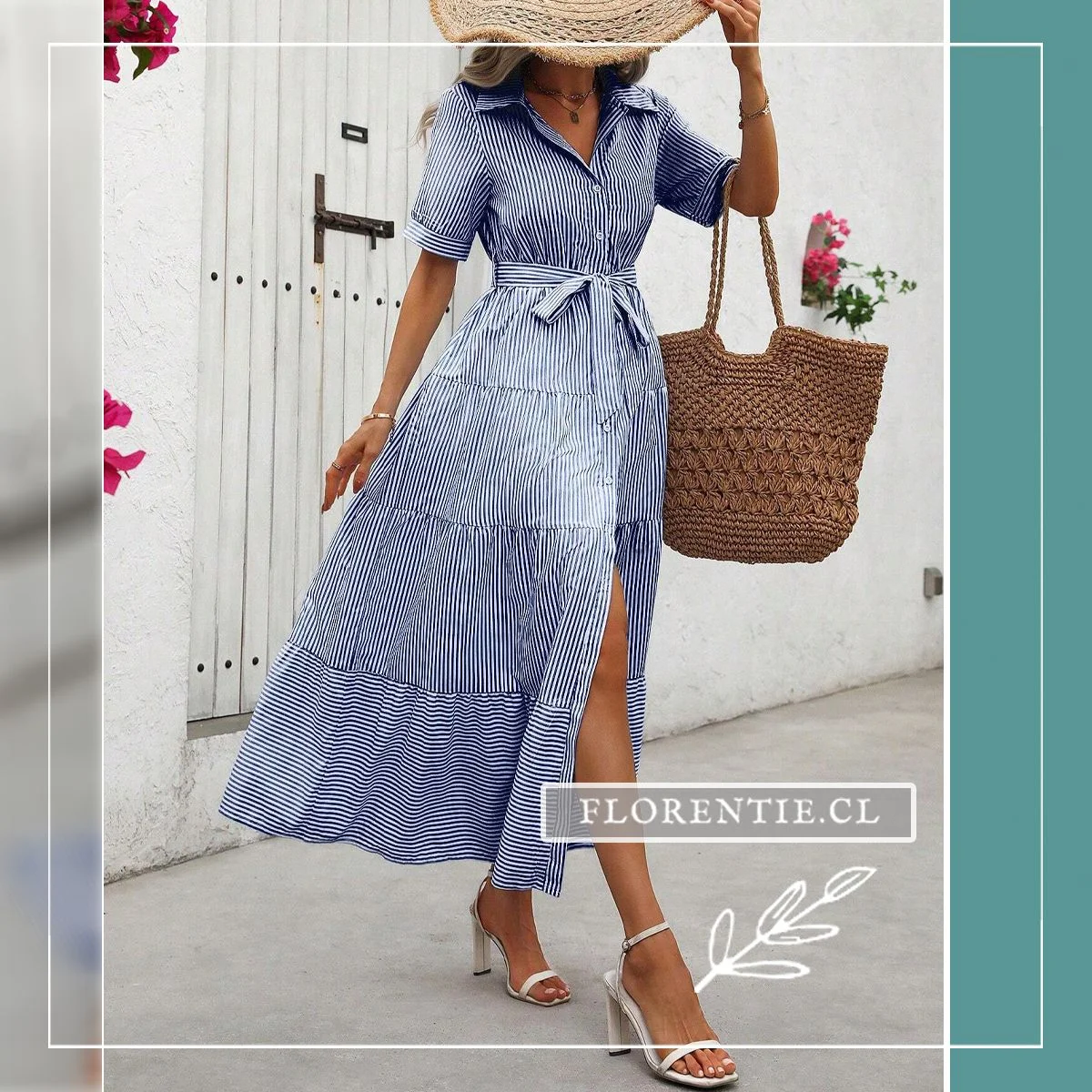 Vestido camisero largo Neves P01639