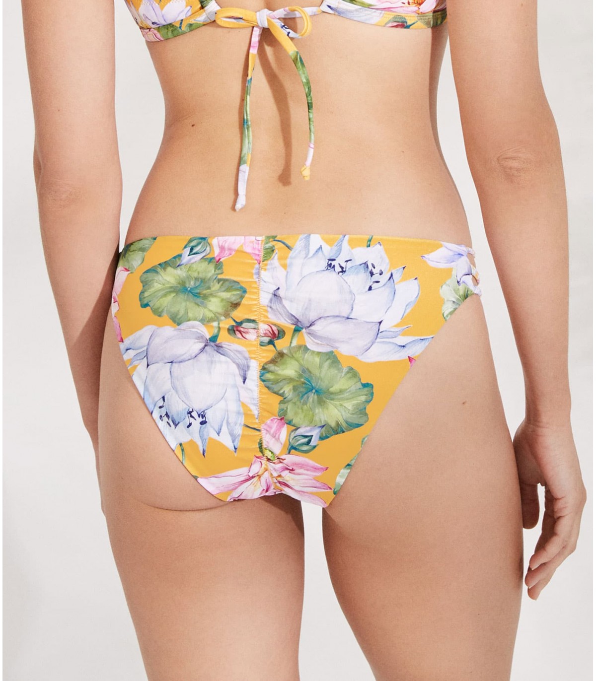BIKINI AMARILLO ESTAMPADO FLORES
