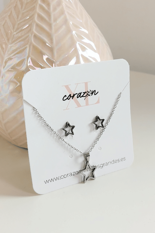 Conjunto Estrellas Plateadas