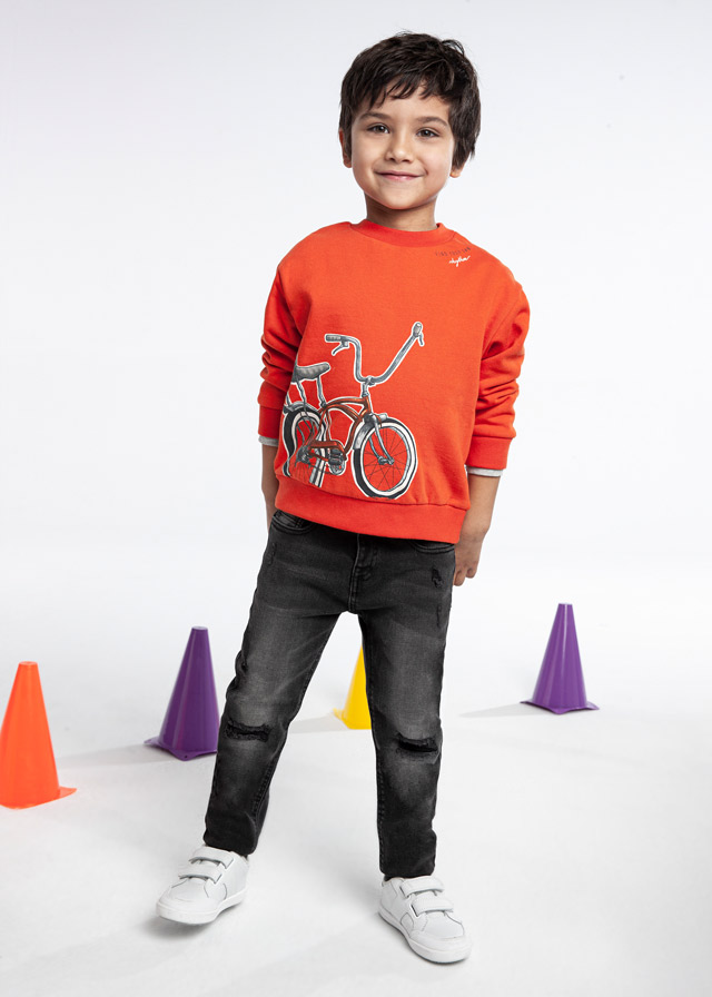 PANTALON VAQUERO NEGRO ROTO NIÑO