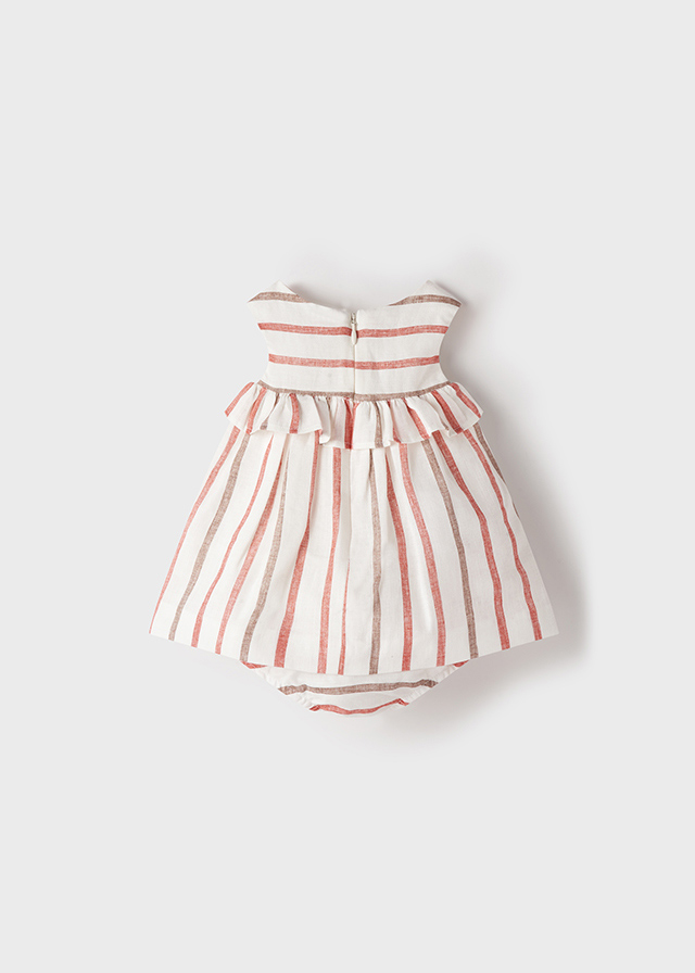 VESTIDO RAYAS RECIEN NACIDA
